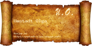 Umstadt Olga névjegykártya
